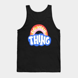 Do Your Thing Retro Rainbow Hippy Shirt Tank Top